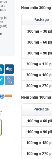 how much does a prescription of neurontin cost